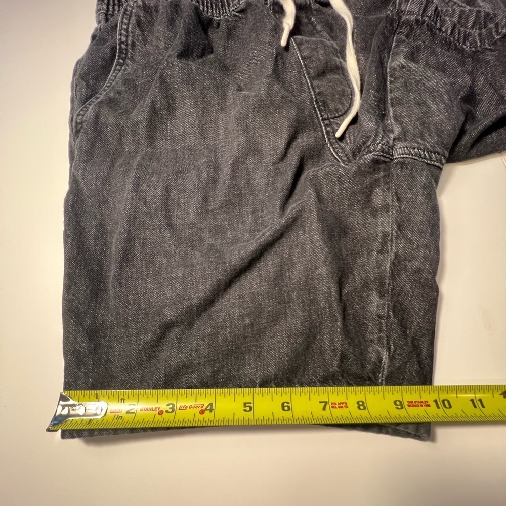 Hollister S pull-on Men's Black/Gray Casual Shorts slit pockets - Picture 5 of 9